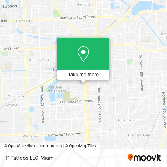 P Tattoos LLC map