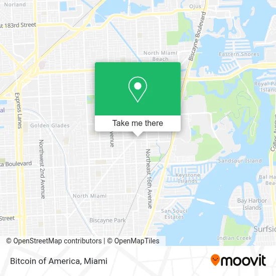 Bitcoin of America map