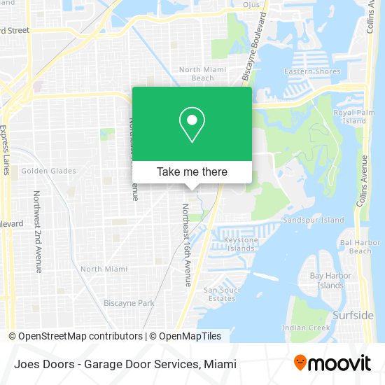 Joes Doors - Garage Door Services map