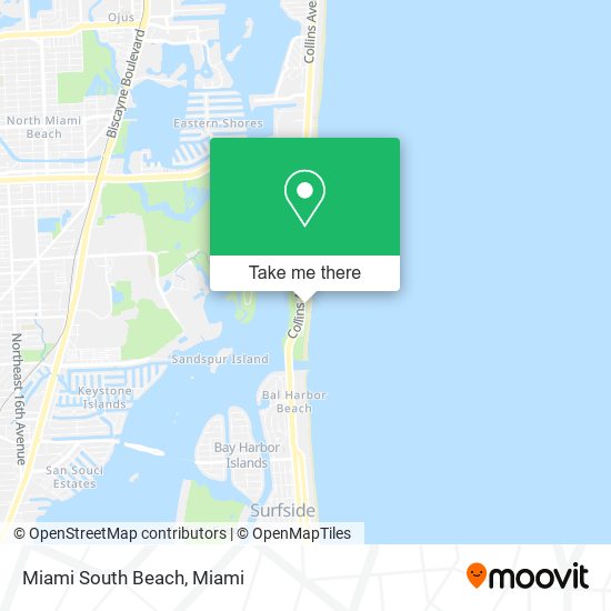 Mapa de Miami South Beach