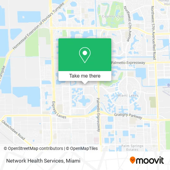 Network Health Services map
