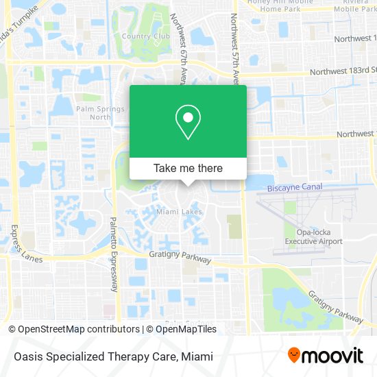 Oasis Specialized Therapy Care map