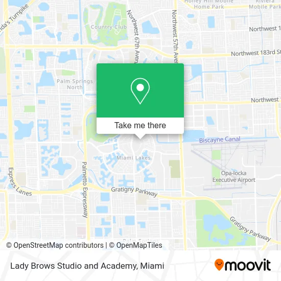 Lady Brows Studio and Academy map