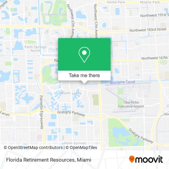 Florida Retirement Resources map