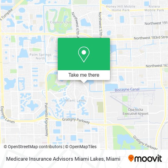 Mapa de Medicare Insurance Advisors Miami Lakes
