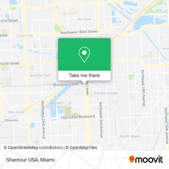 Shantour USA map