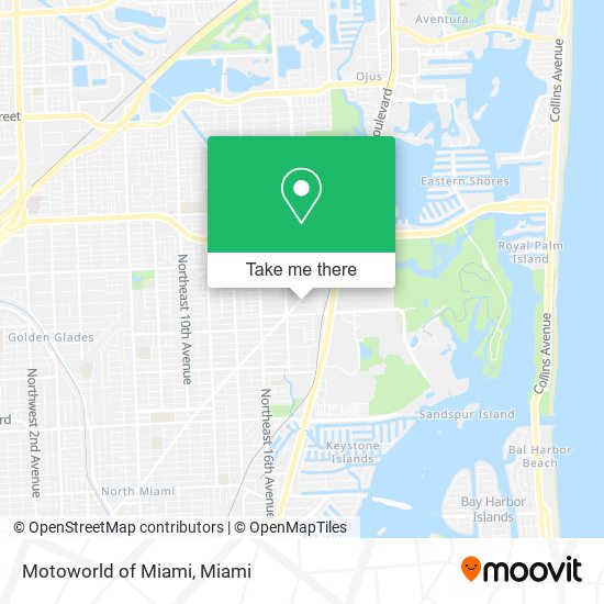 Motoworld of Miami map