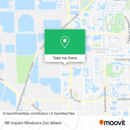 Mapa de RB Impact Windoors Cor