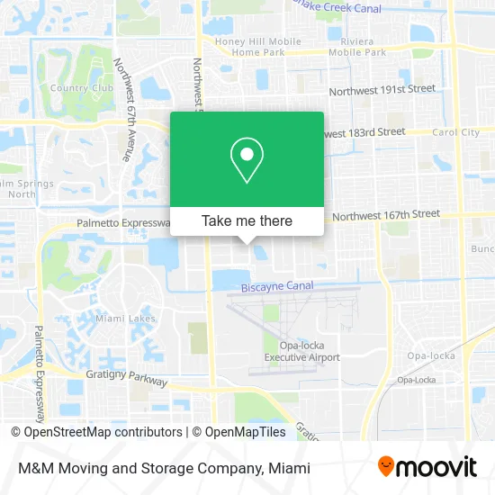 M&M Moving and Storage Company map