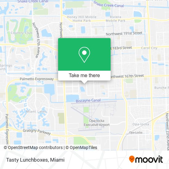 Mapa de Tasty Lunchboxes