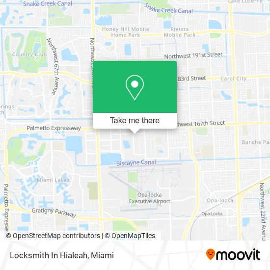 Locksmith In Hialeah map