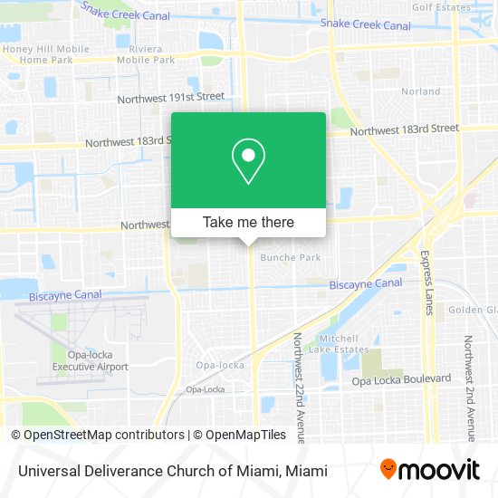 Universal Deliverance Church of Miami map