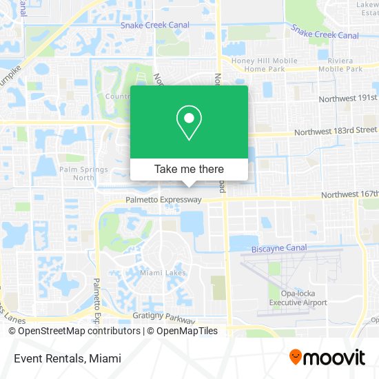 Event Rentals map