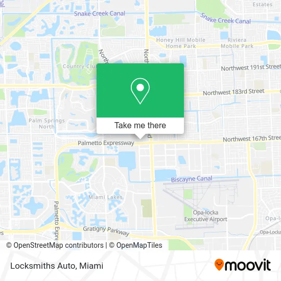 Locksmiths Auto map