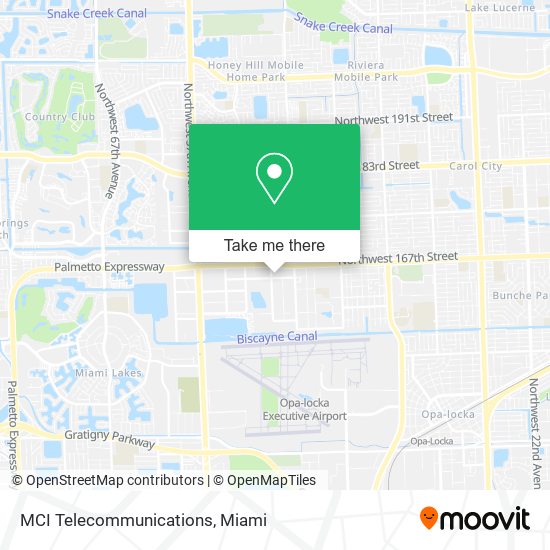 Mapa de MCI Telecommunications