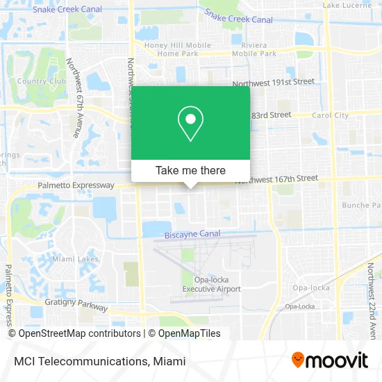 MCI Telecommunications map