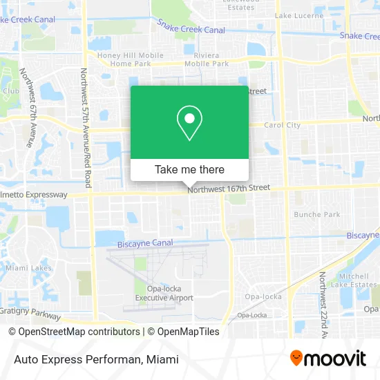 Auto Express Performan map