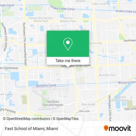 Fast School of Miami map