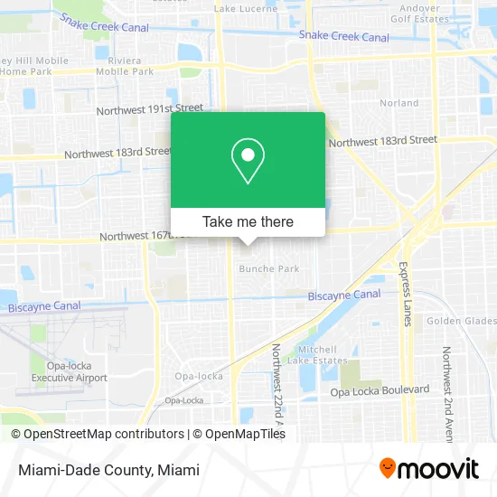 Miami-Dade County map