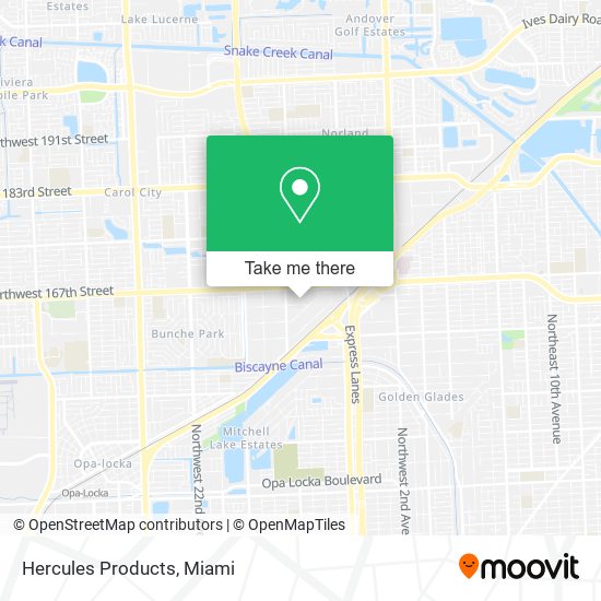 Mapa de Hercules Products