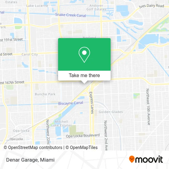 Denar Garage map