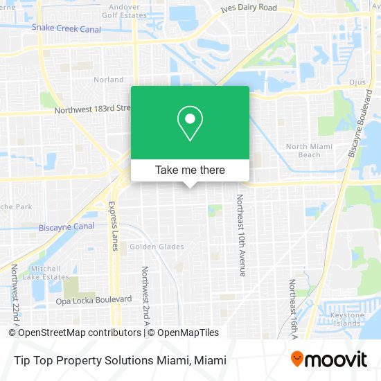 Tip Top Property Solutions Miami map