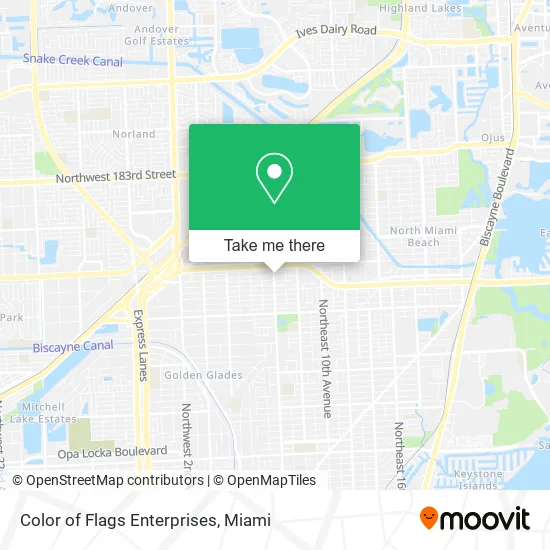 Color of Flags Enterprises map