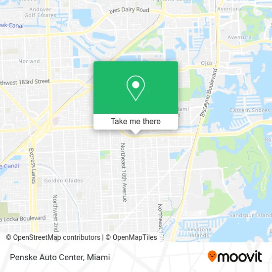 Penske Auto Center map