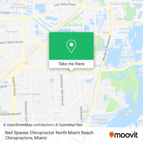 Mapa de Neil Spanier Chiropractor North Miami Beach Chiropractors