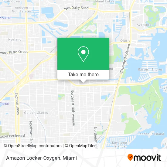Amazon Locker-Oxygen map