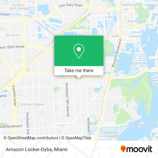 Amazon Locker-Dyba map