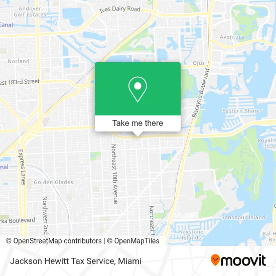 Jackson Hewitt Tax Service map