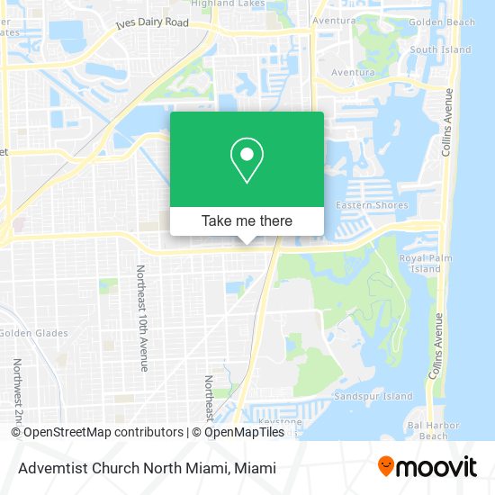 Advemtist Church North Miami map