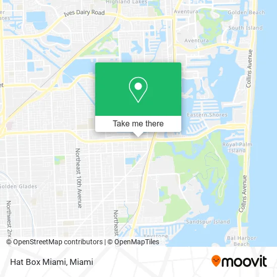 Hat Box Miami map