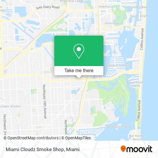 Miami Cloudz Smoke Shop map