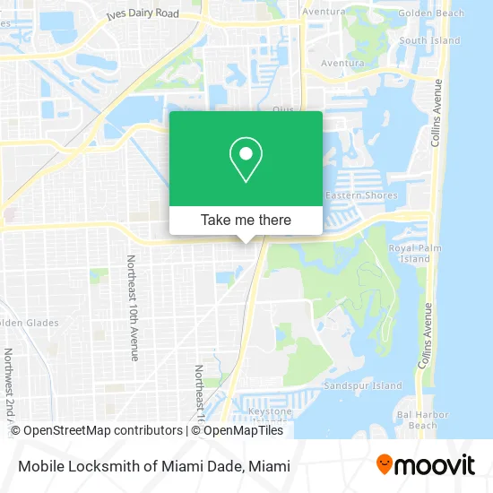 Mobile Locksmith of Miami Dade map