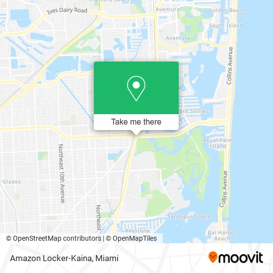 Mapa de Amazon Locker-Kaina