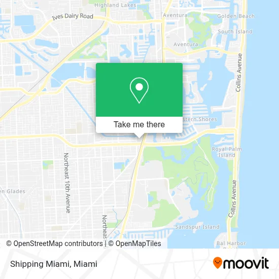 Shipping Miami map