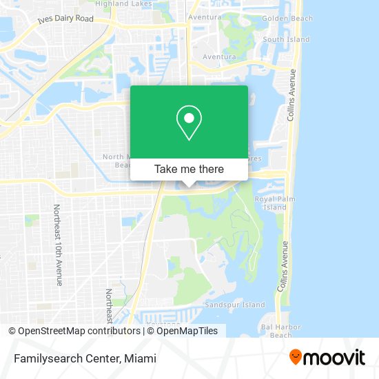 Mapa de Familysearch Center