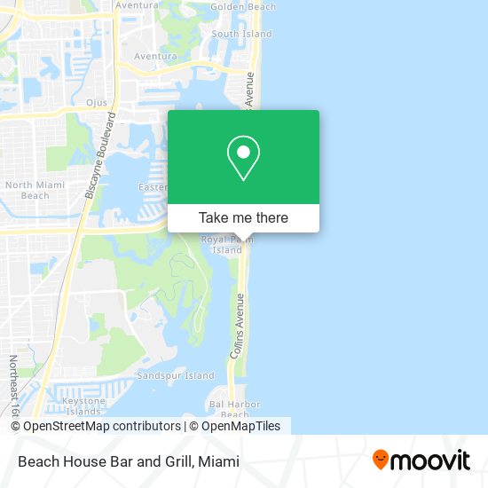 Beach House Bar and Grill map