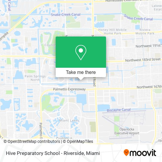 Mapa de Hive Preparatory School - Riverside