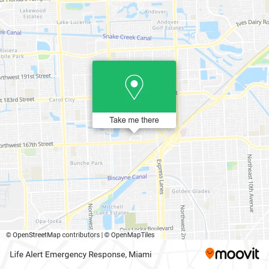 Life Alert Emergency Response map