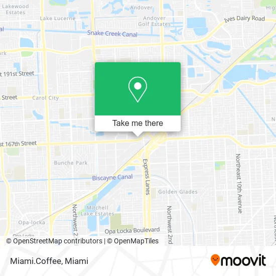 Miami.Coffee map