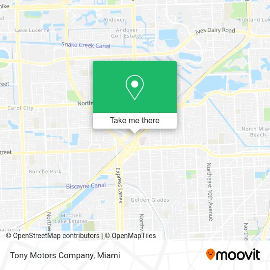 Tony Motors Company map