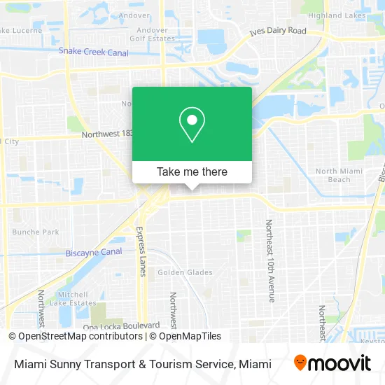 Mapa de Miami Sunny Transport & Tourism Service