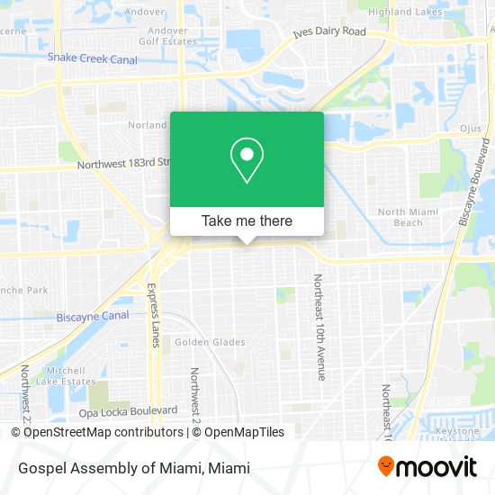 Mapa de Gospel Assembly of Miami