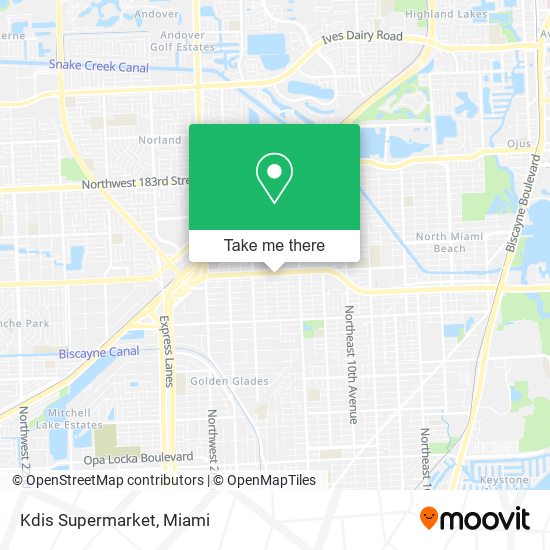 Mapa de Kdis Supermarket