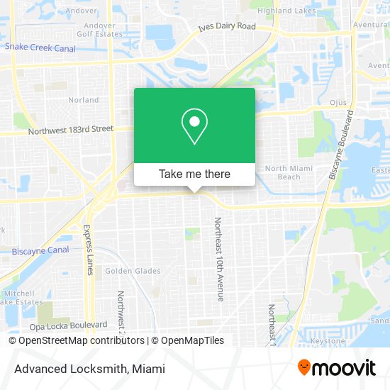 Advanced Locksmith map