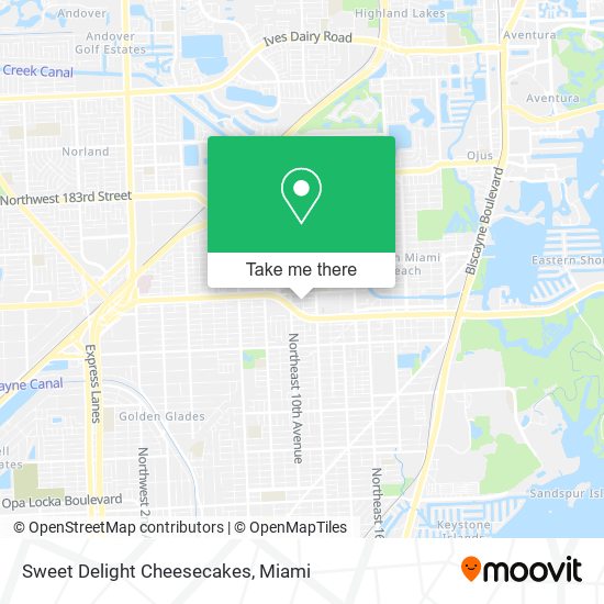 Sweet Delight Cheesecakes map