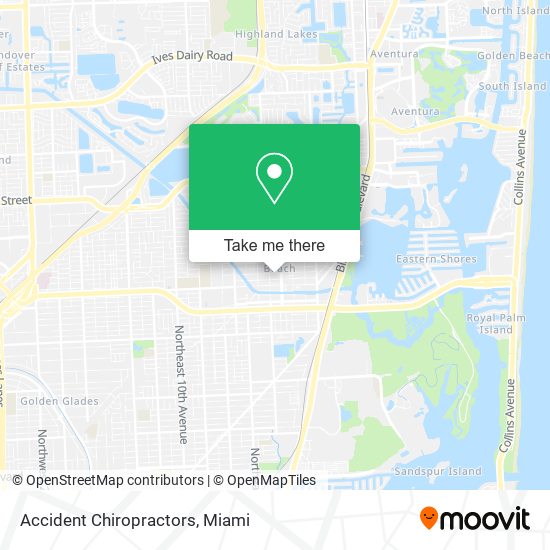 Accident Chiropractors map